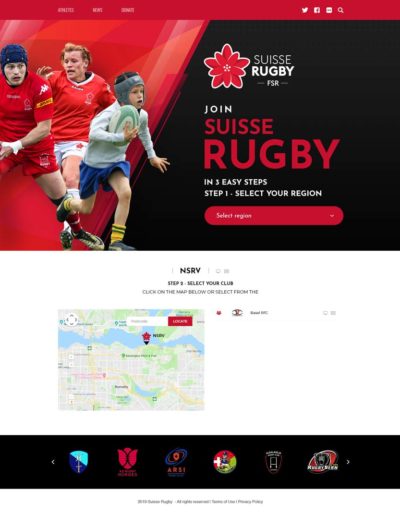 Switzerland (Suisse) Rugby Registration Portal